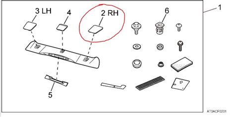 Honda Cr V Accessory Spoiler Offside Cover Honda Direct Parts