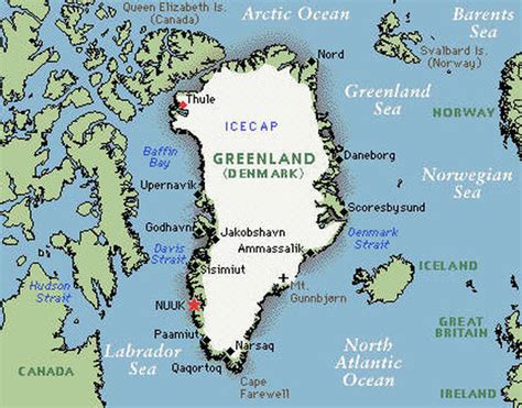 Map Of Greenland Why Is Greenland Icy And Iceland Green