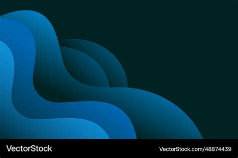 Wave Blue Gradient Modern Abstract Background Vector Image