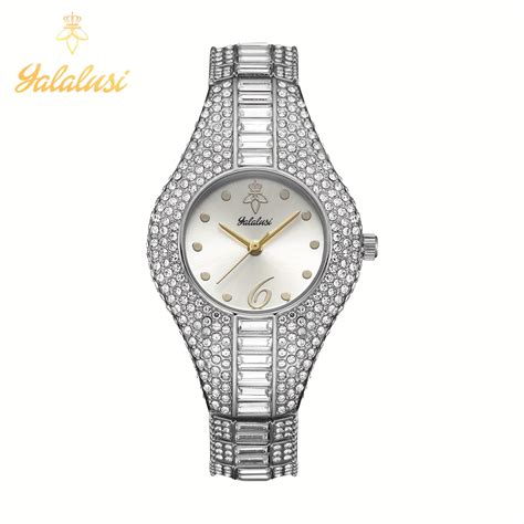 Womens Watch Luxury Rhinestone Quartz Bracelet Watch Wr Temu United