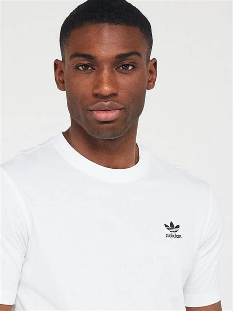 Adidas Originals Mens Essential Trefoil T Shirt White Uk