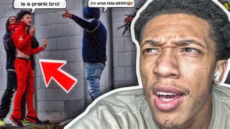 REACTING TO Crazy Man Wearing All Red In Crip Territory THE OPPS