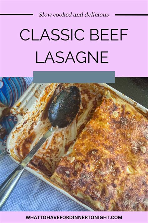 The Ultimate Beef Lasagne