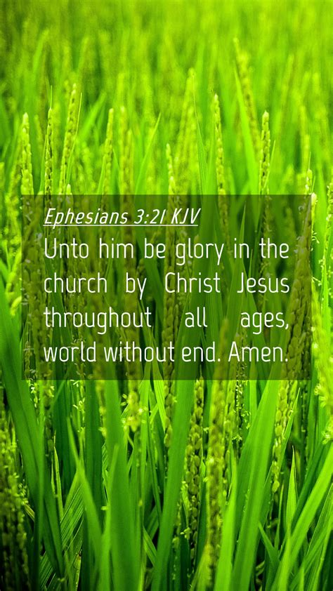 Ephesians Kjv Mobile Phone Wallpaper Unto Him Be Glory In The