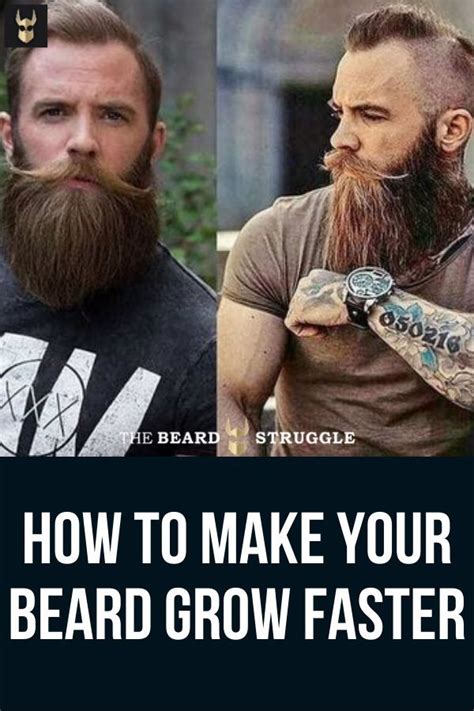 Beard Grow Faster Grow A Thicker Beard Thick Beard Grow Beard Diy