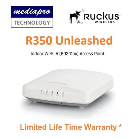 Ruckus R350 AX1800 WiFi 6 Unleashed Wireless Access Point Local