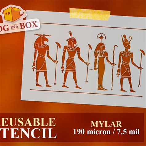 Egyptian Hieroglyphics Stencils Etsy