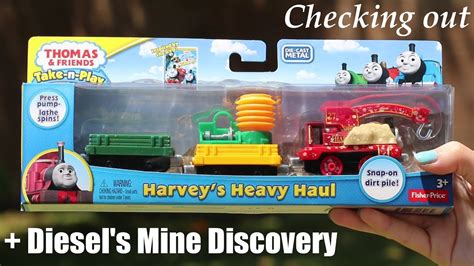 Thomas Take N Play Harvey S Heavy Haul And Diesel S Mine Discovery Youtube