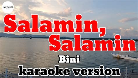 Salamin Salamin Bini Karaoke Version Youtube