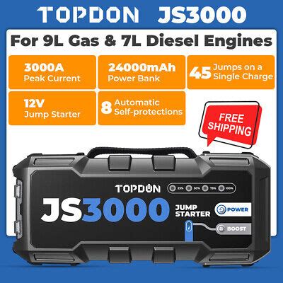 Topdon Js Auto Kfz Starthilfe A Jump Starter Booster Mah