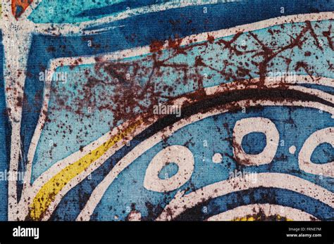 Abstraction Hot Batik Background Texture Handmade On Silk Surrealism Art Stock Photo Alamy