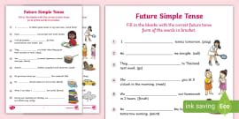 Present Continuous Tense Worksheet KSSR Twinkl