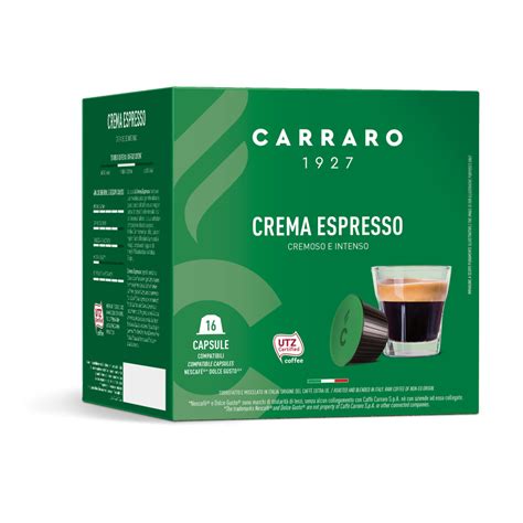 Crema Espresso Dolce Gusto Capsules Carraro Coffee