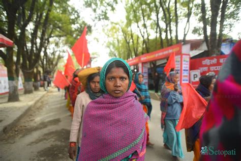 Usury Victims Hold Barefoot Justice March In Kathmandu Nisha