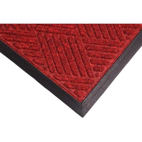 Rhino Mats Opus Red Rectangular Indooroutdoor Door Mat Common 2 Ft X