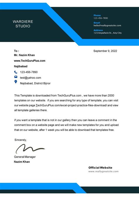 Editable Modern Letterhead Designs Templates Docx Word PDF In 2023