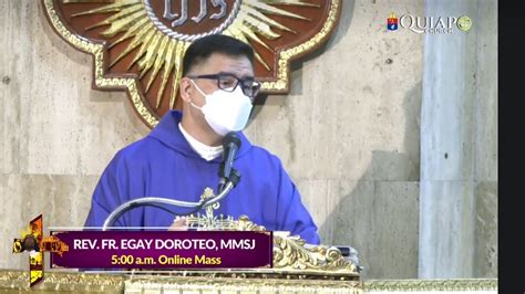 Live Tv Mass Today Quiapo Church Thursday March Am