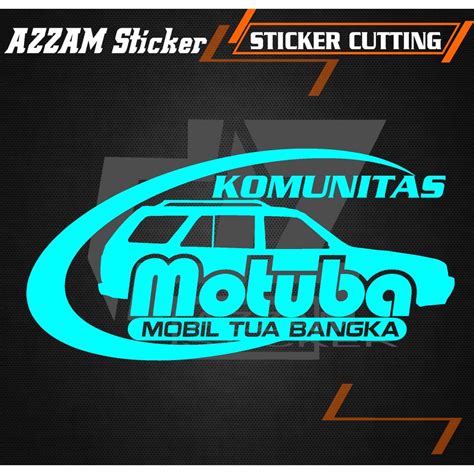 Jual Sticker Kata Kata Motuba Custom Cutting Kata Body Kaca Mobil Truck