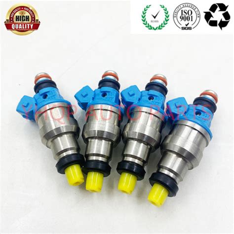 4pcs Flow Matched Fuel Injectors Nozzle Mdh182 Inp 062 Inp062 For Mitsubishi Mirage Plymouth