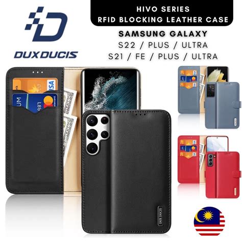 DUX DUCIS HIVO Samsung Galaxy S22 S21 FE Plus Ultra RFID Cardslot