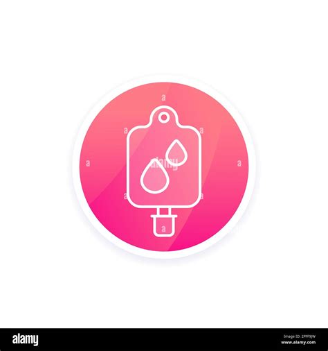 Iv Bag Or Drip Icon Vector Stock Vector Image Art Alamy