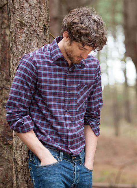 Brushed Cotton Plaid Shirt Brora Co Uk