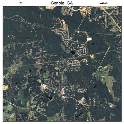 Aerial Photography Map of Senoia, GA Georgia