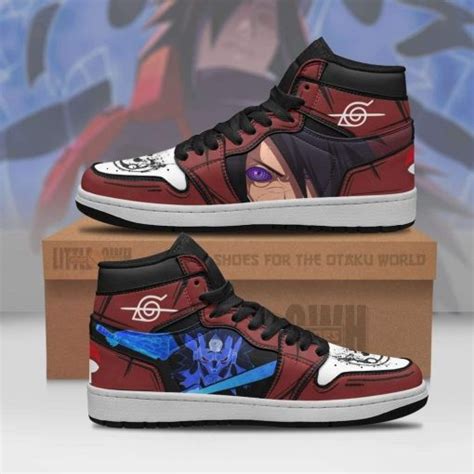 Naruto Madara Uchiha Air Jordan 1 High Sneakers V2