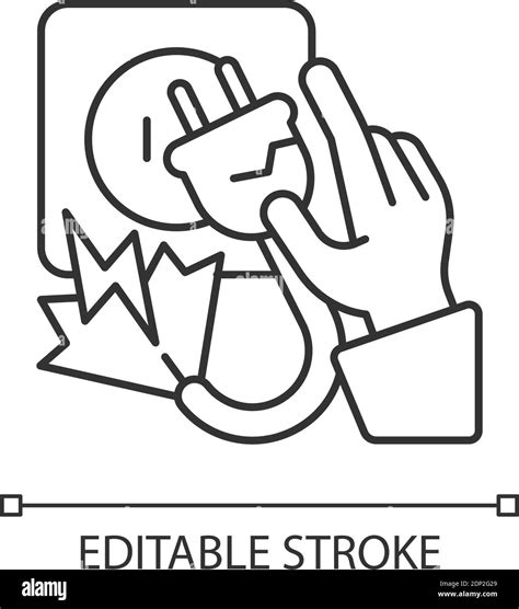 Electrocution Pictogram Black And White Stock Photos And Images Alamy