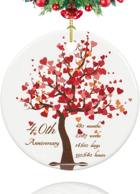 40th Anniversary Ornament Ts For 40th Wedding Anniversary 40 Years Mr And Mrs