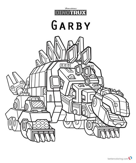 Skya Dinotrux Coloring Pages Coloring Pages