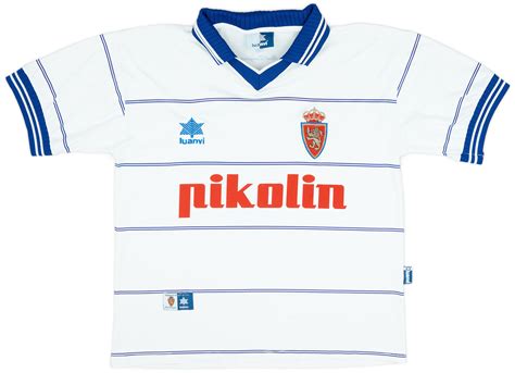 1999 01 Real Zaragoza Home Shirt 9 10 S