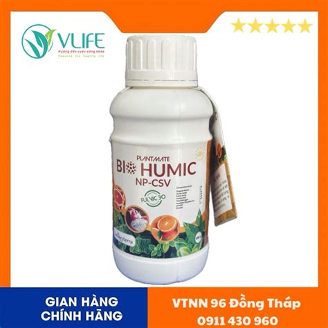 Ph N B N H U C Sinh H C Plantmate Bio Humic Np Csv Chai Ml