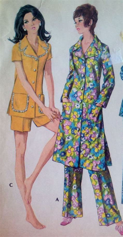 70s Pajama Lounge Set Fashion Marketing Mccalls Sewing Patterns