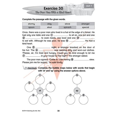 二年级 50 篇作文填充练习英文