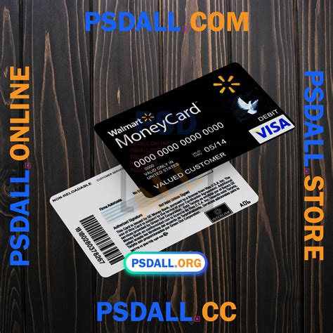 Walmart Moneycard Psd Template