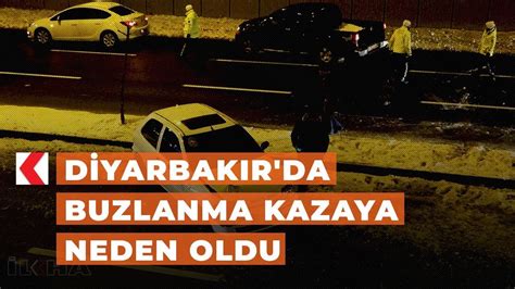 Diyarbakır da buzlanma kazaya neden oldu YouTube