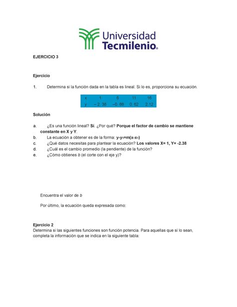 Ejercicio Fundamentos Matem Ticos Tema Funciones B Sicas