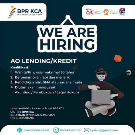 Lowongan Kerja Account Officer Lending Di PT BPR Karticentra Artha