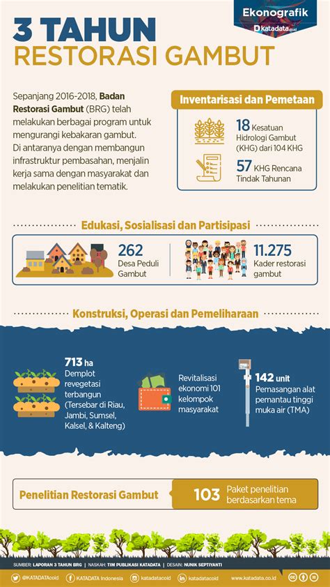 3 Tahun Restorasi Gambut Infografik Id