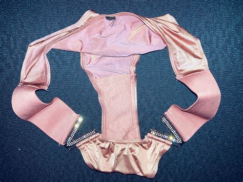 Victorias Secret Brazilian Bikini Satin Panties Szm Copper Satin