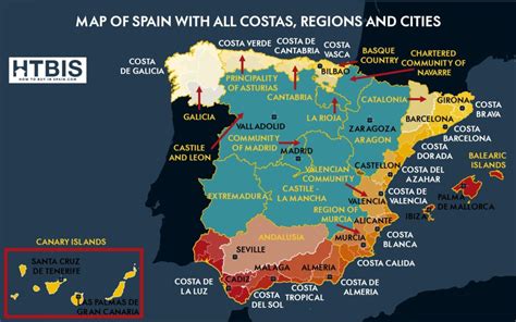 8 Free Printable Labeled Blank Map Of Spain With Cities Outline