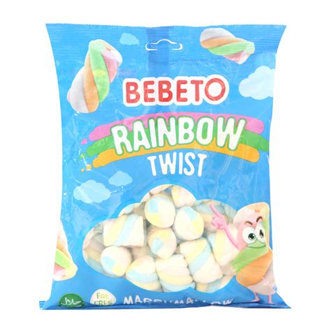 Bebeto Marshmallow Rainbow Twist 135g Marshmallows Lulu Egypt