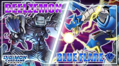 Beelzemon VS Blue Flare EX4 Digimon TCG Gameplay YouTube