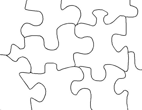 Jigsaw Puzzle Template Drawing Free Image Download