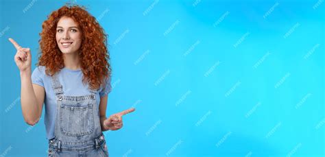 Premium Photo Lively Joyful Goodlooking S Redhead Curlyhaired Sassy