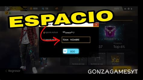 Espacio Para Nombre Free Fire Poners