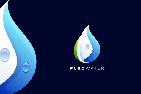 Pure Water Logo | Branding & Logo Templates ~ Creative Market