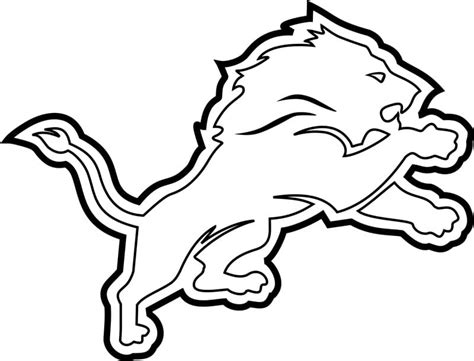 Detroit Lions Logo coloring page - Download, Print or Color Online for Free