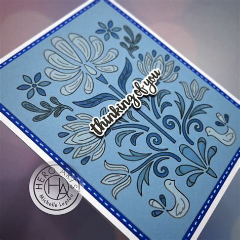 Handmade by Michelle: Folk art layering stencils from Hero Arts